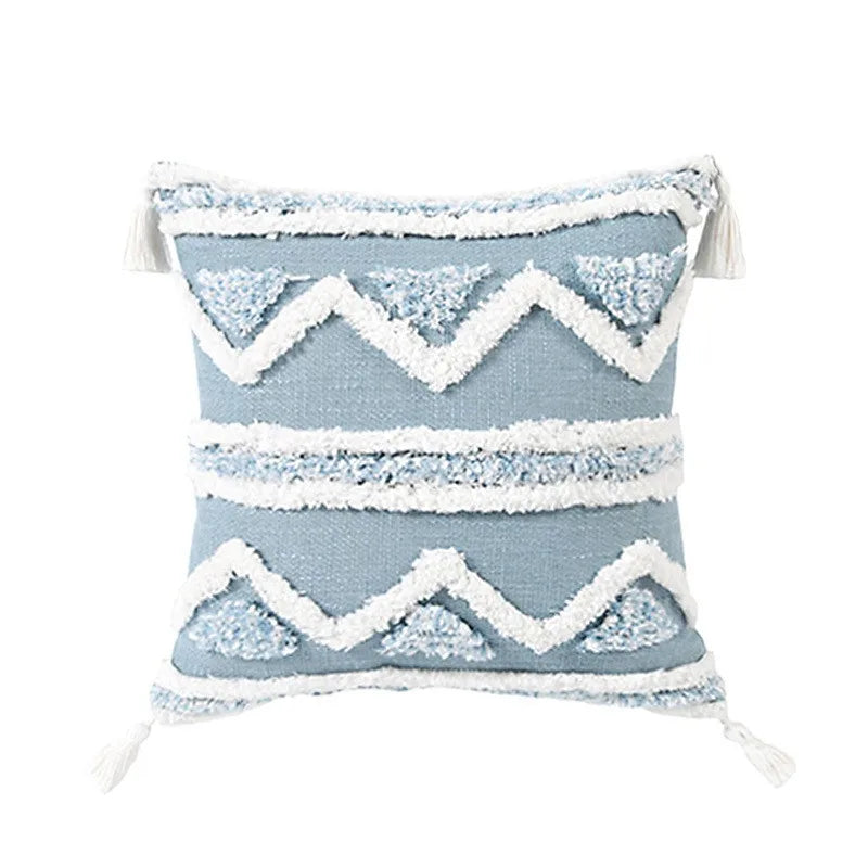 DecorBites™ Geometric Tassel Tufted Pillow Covers for Home Decoration