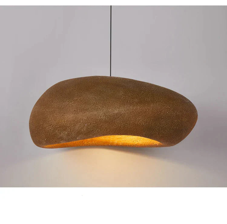 DecorBites™ Handmade Polystyrene Indoor Pendant Lamp - Dinning Island Coffee Shop Bar Rock Wabi Sabi