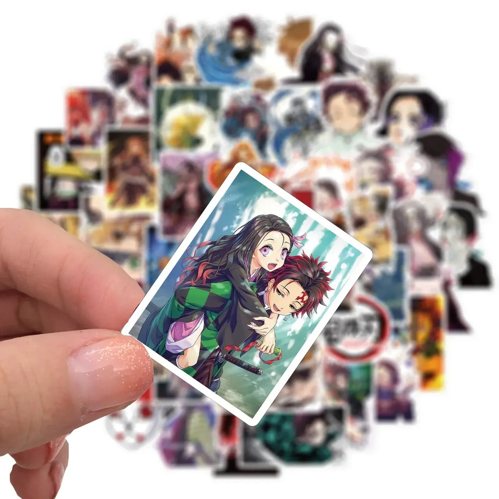 Demon Slayer Stickers: 50-200pcs Waterproof Anime Decals