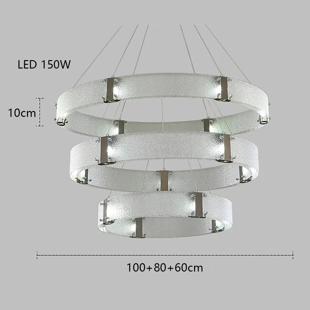 DecorBites™ Gold LED Chandelier for Luxe Living Room Lighting