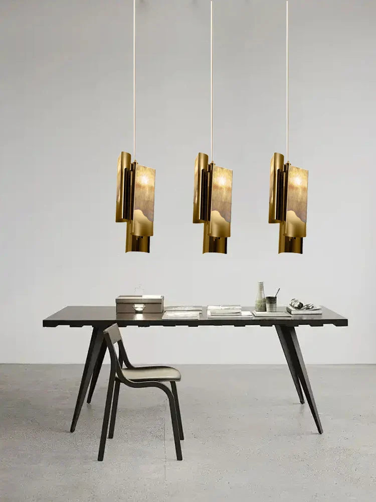 DecorBites™ Italian Marble Pendant Lamp Gold 2025 - Luxury Dining Room Decor