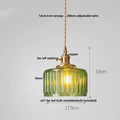 DecorBites™ Green Flower Glass Pendant Light - Modern Kitchen Bar Restaurant Hanging Lamp