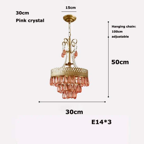 DecorBites™ Crystal Water Drop Chandelier for Kitchen Dining Room