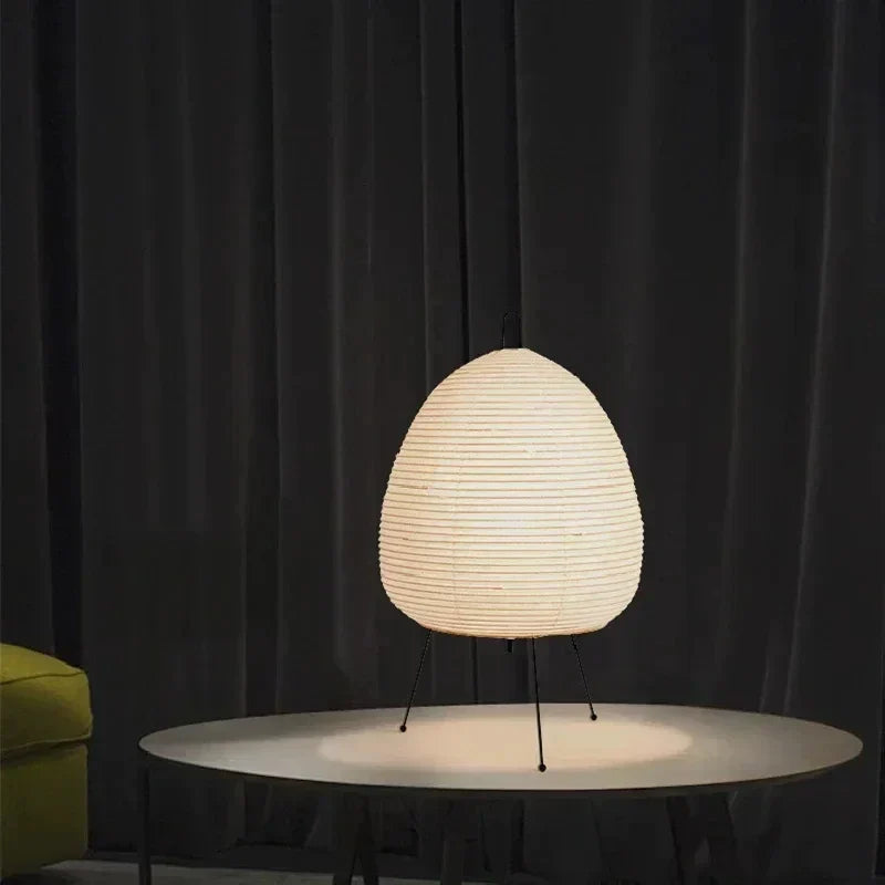 DecorBites™ Japanese Rice Paper Lantern LED Table Lamp for Stylish Home Decor