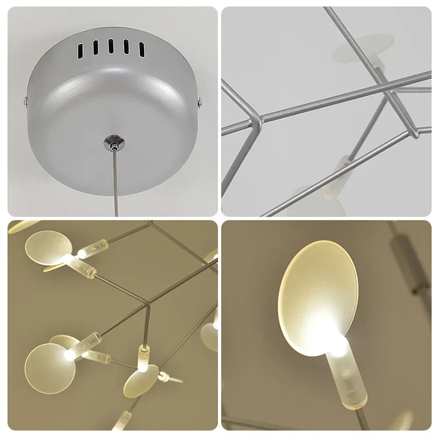 DecorBites™ Luxe Chandelier: Modern Nordic Ceiling Light for Living & Dining Room
