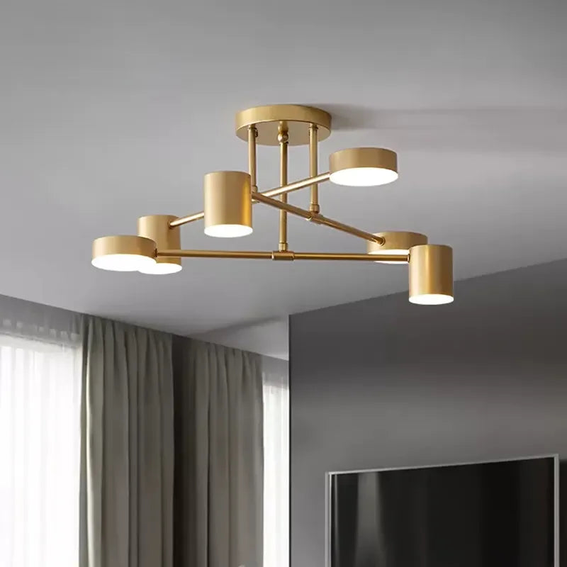 DecorBites™ LED Ceiling Chandelier: Modern Light Fixture for Living Room, Bedroom, Hall - Indoor Home Decor