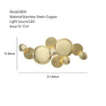 DecorBites™ Large Metal Gold Wall Sconce Lamps LED Modern Luxury Home Decor Light