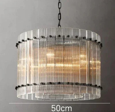 DecorBites™ Gold Double Layer Ring Crystal Pendant Light for Elegance in Every Room