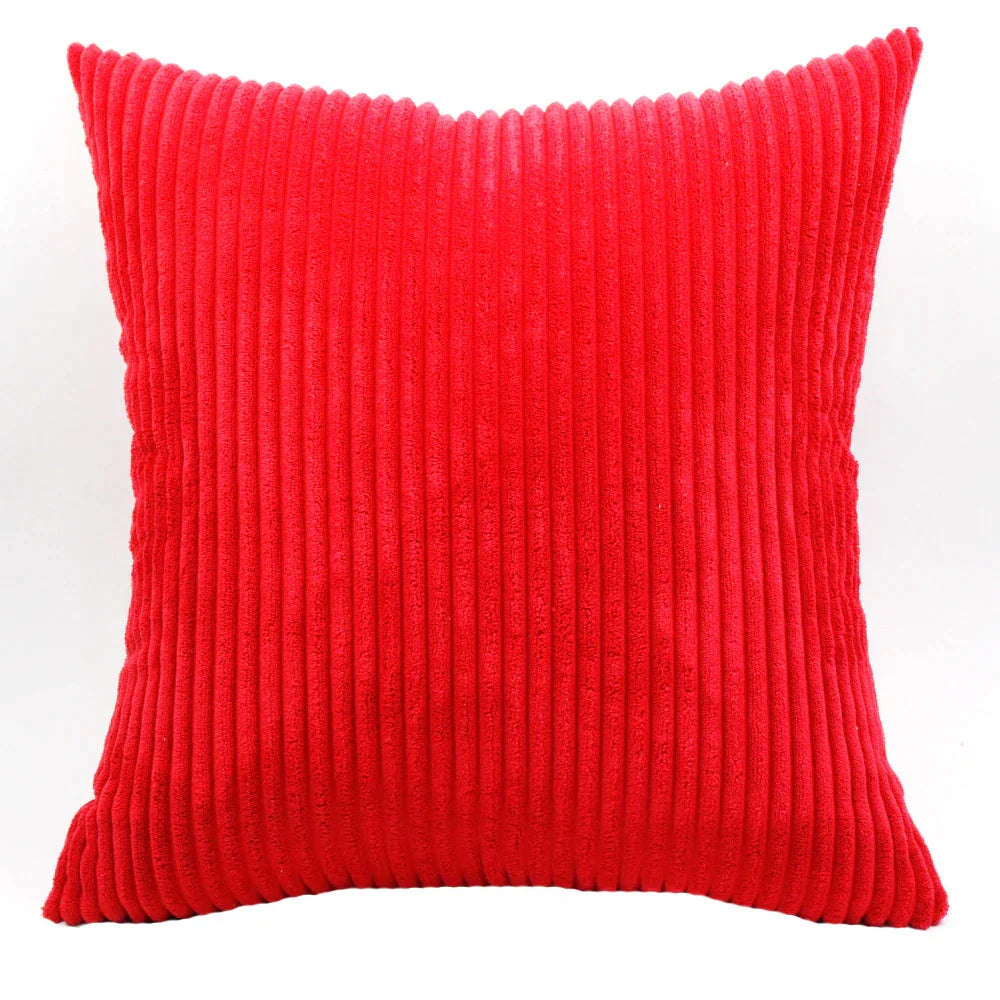 DecorBites™ Corduroy Pillow Cover: Striped Cushion for Sofa Bed - Nordic Home Decor