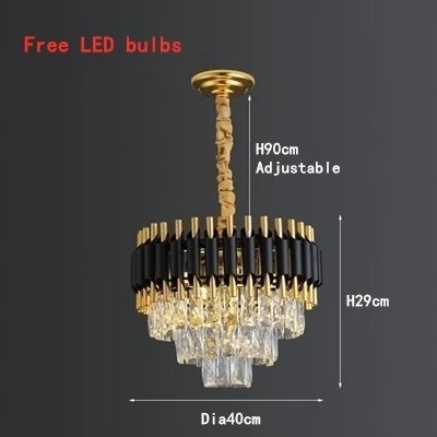 DecorBites™ High-end Luxury Crystal Ceiling Chandelier for Kitchen Dining Living Room