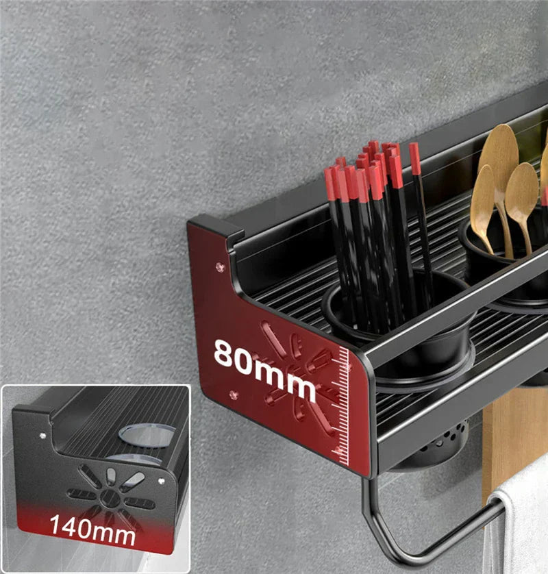 DecorBites™ Double-Layer Kitchen Organizer Wall Spice Storage Rack