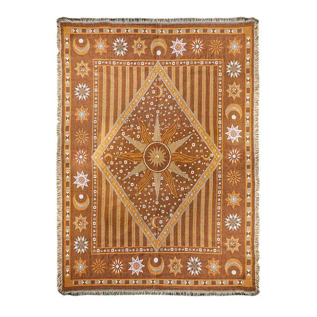 DecorBites™ Jacquard Sofa Blanket - Versatile Outdoor Picnic Mat & Bed Cover