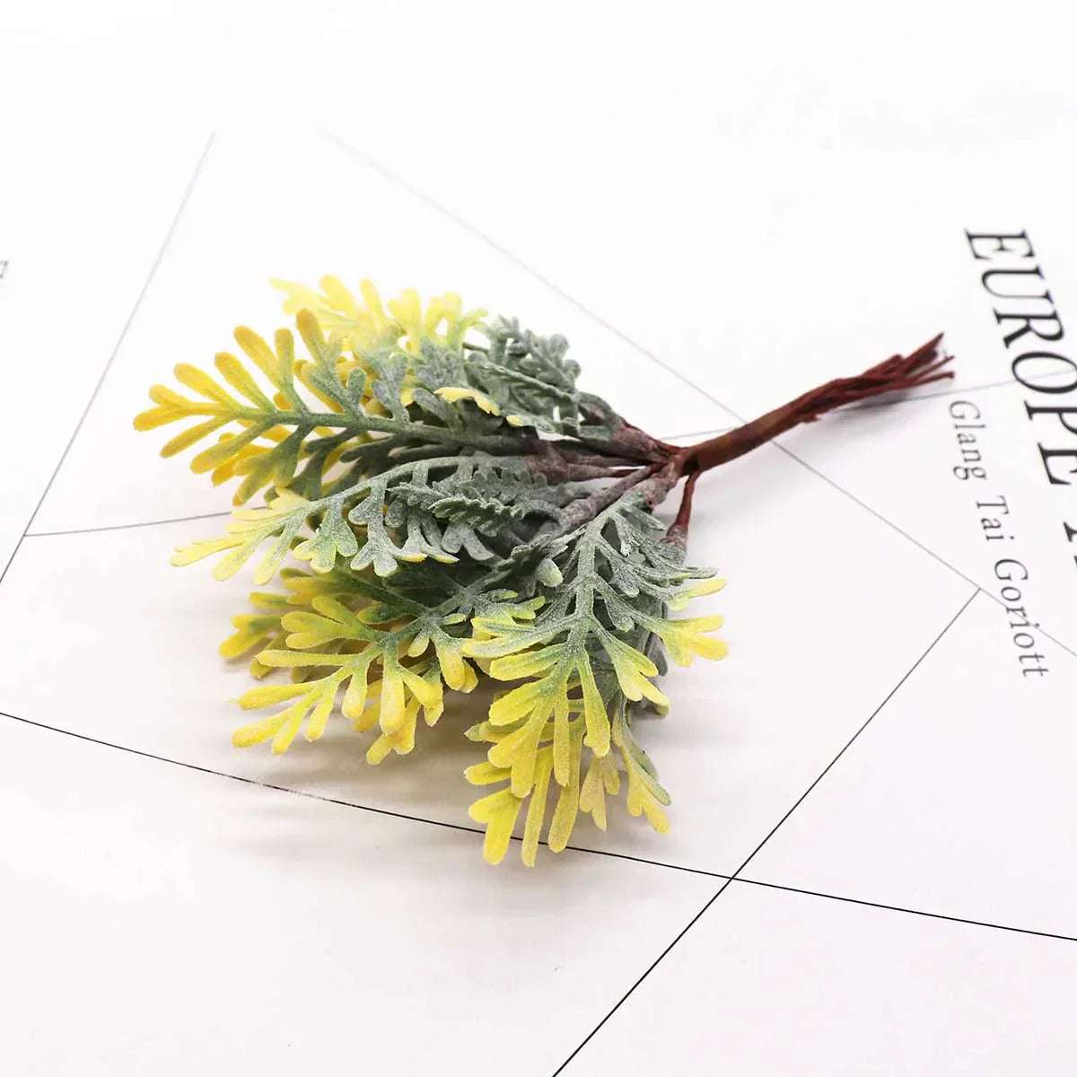 DecorBites™ Green Plant Flower Cherry Stamen Berries Bundle for DIY Decor and Gifts