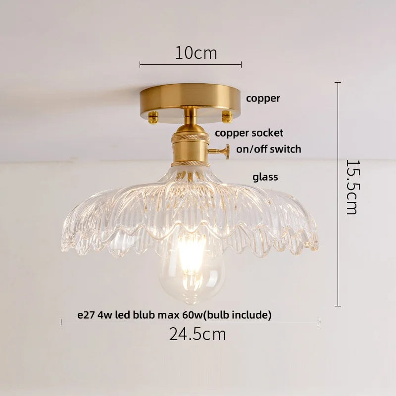 DecorBites™ Diamond Glass LED Ceiling Lights - Modern Nordic Luxury Canopy Fixture