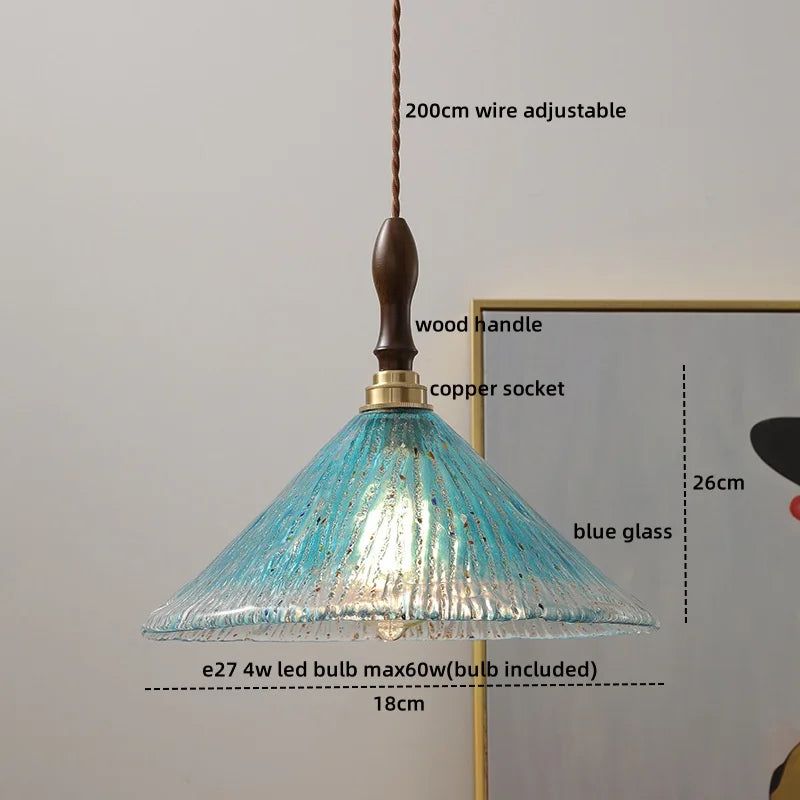 DecorBites™ Glass Copper LED Pendant Lights - Modern Home Decor Hanging Lamp