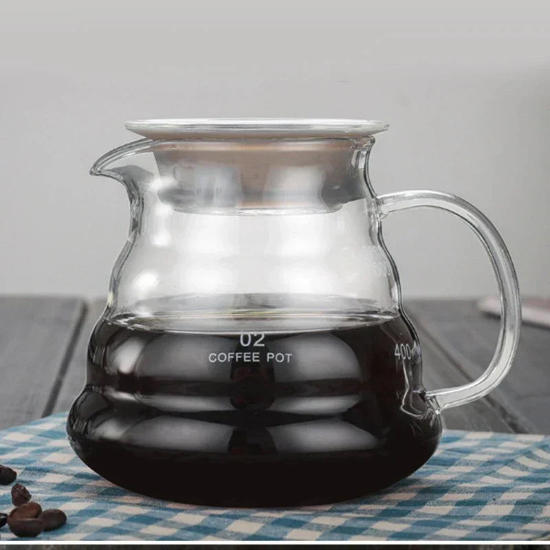 DecorBites™ Glass Coffee Pot Lid Cloud-Shaped Teapot Cover for Coffee Utensils
