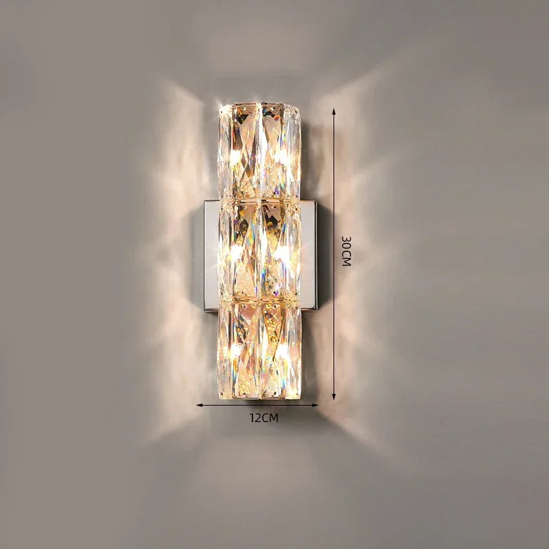 DecorBites™ Crystal Wall Light: Luxury Nordic Style for Living Room & Bedroom