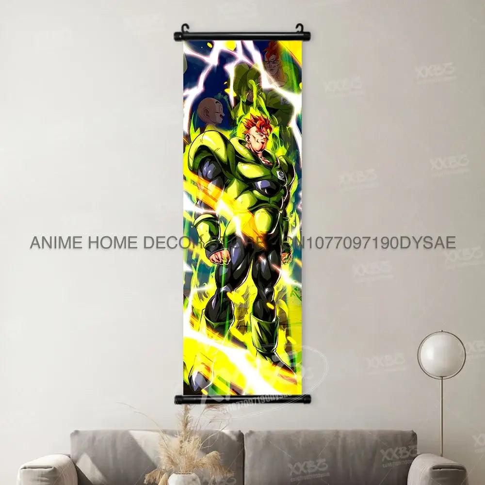 Dragon Ball Posters: Goku & Vegeta Hanging Scroll Wall Art