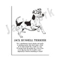 DecorBites™ Cozy Canine Collection: Dog Poetry Poster featuring Lhasa, Sheepdog, Terrier, Bulldog, Tibetan, Yorkie