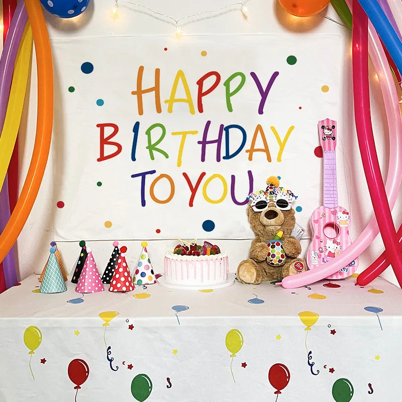 DecorBites™ Birthday Wall Tapestry Decoration Party Bedroom Hanging Cloth