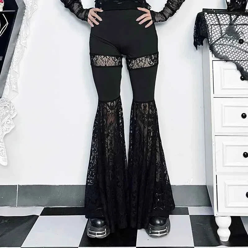 Gothic Crop Top T-Shirt for Women Sexy Fishnet Backless Steampunk