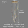 DecorBites™ Gold-Plated Modern Chandeliers for Living Room, Staircase, Restaurant, Kitchen