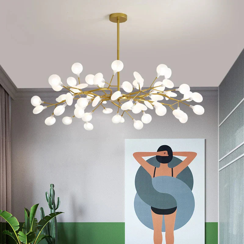 DecorBites™ LED Firefly Chandelier: Modern Nordic Ceiling Lights for Luxury Home Decor