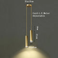 DecorBites™ Gold Modern LED Bedroom Spotlight Chandelier