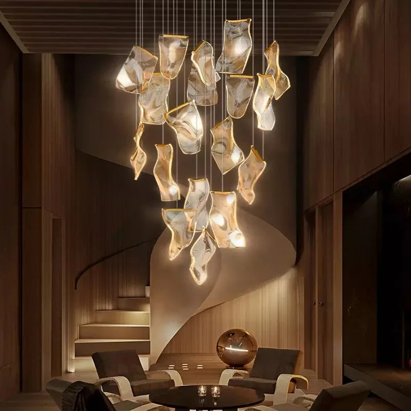 DecorBites™ LED Light Guide Ceiling Chandelier modern Novelty for Home Decor Lighting