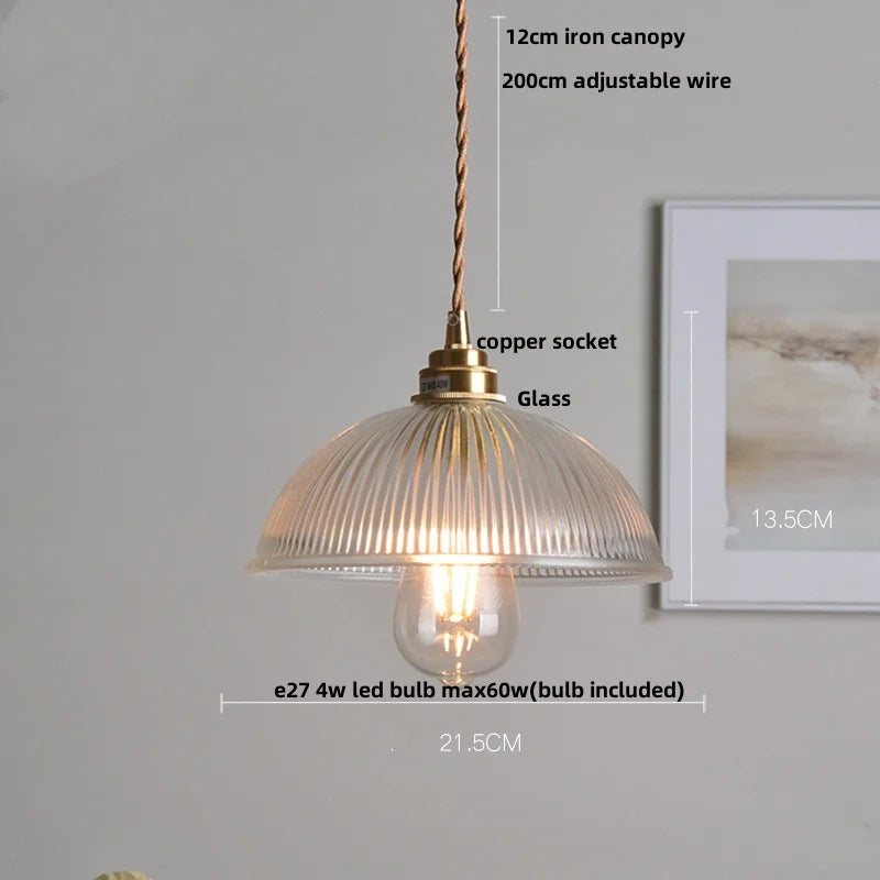 DecorBites™ Glass LED Pendant Light Chandelier for Modern Home Decor