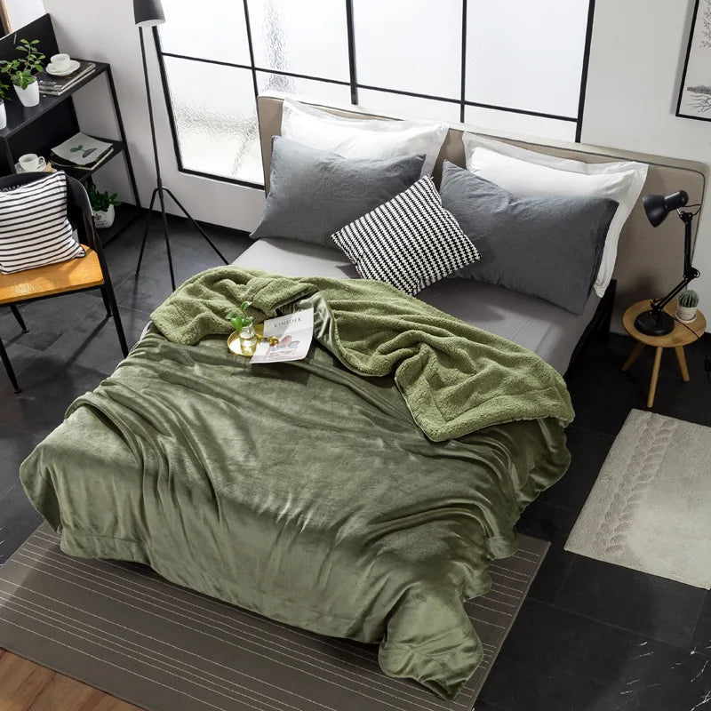 DecorBites™ Cozy Plush Blanket: Soft, Warm, Lightweight for Bedroom & Sofa All Seasons