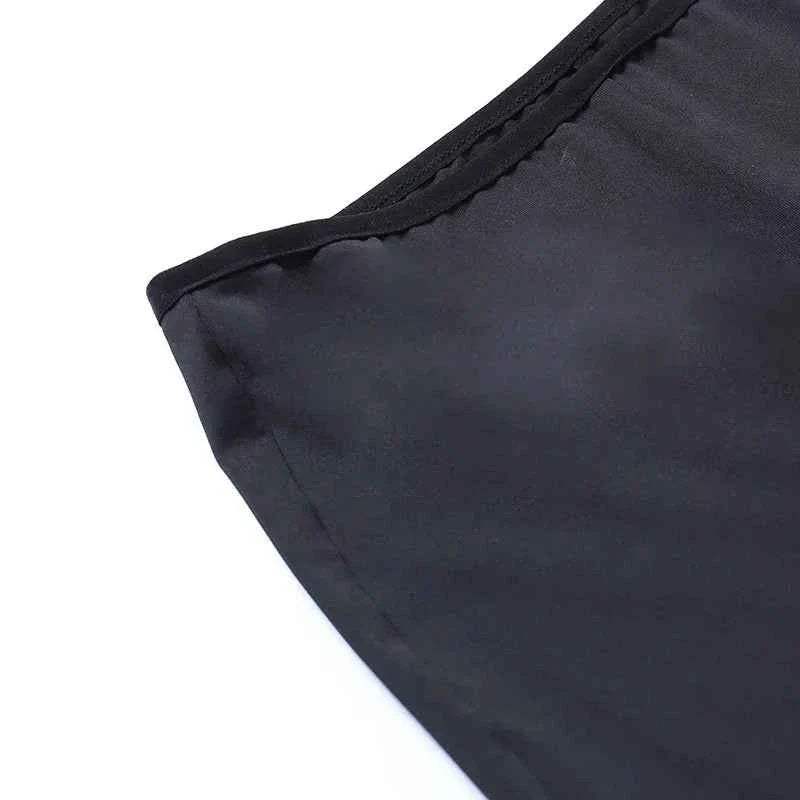 Goth Mall Flare Jeans Sexy Black Lace Patchwork High Waist Vintage Punk Grunge Streetwear