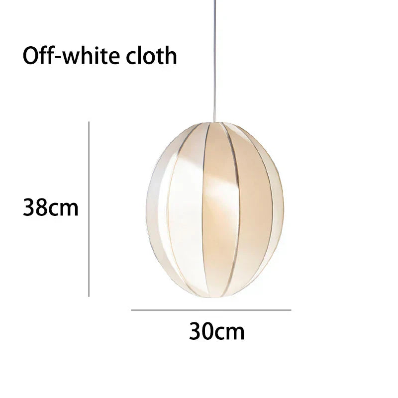 DecorBites™ Danish Pendant Light Minimalist Lantern Ufo Lampshade Rustic Fabric Lamp