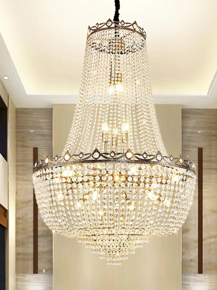 DecorBites™ Crystal LED Chandelier for Living & Dining Room Luxury