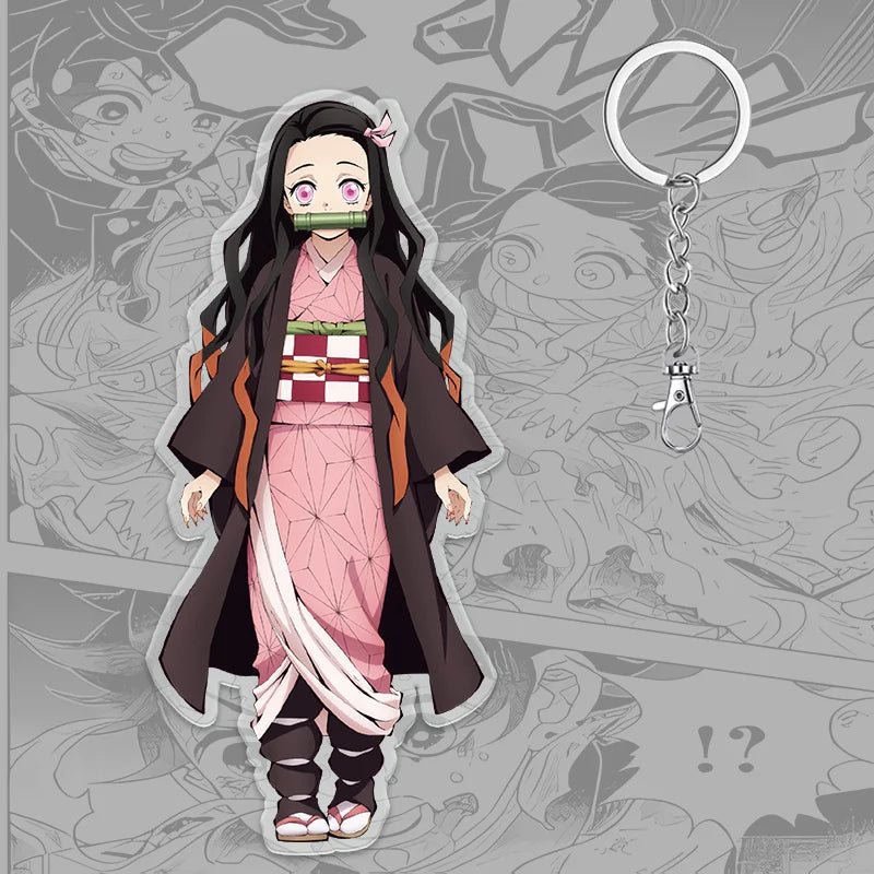 Demon Slayer Keychain: Tanjiro 6cm Acrylic Bag Pendant
