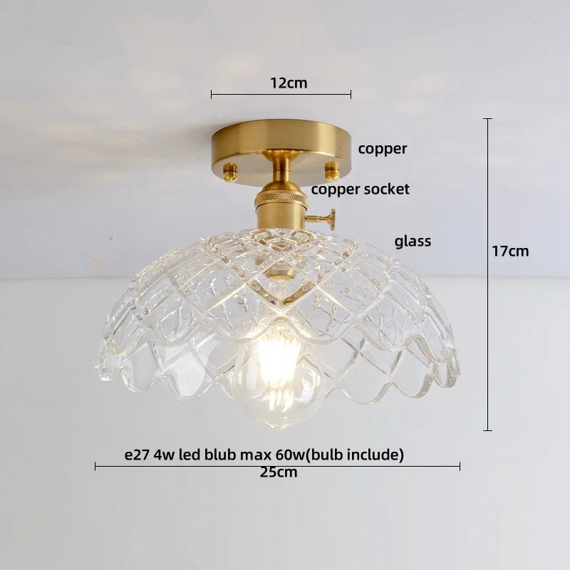 DecorBites™ Diamond Glass LED Ceiling Lights - Modern Nordic Luxury Canopy Fixture
