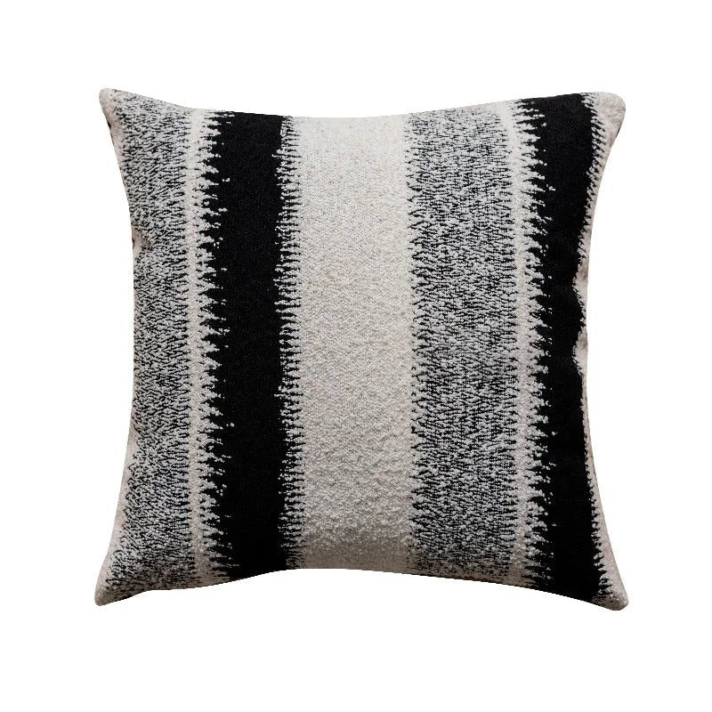 DecorBites™ Geometric Chenille Pillow Cover: Stylish Nordic Jacquard Cushion for Sofa