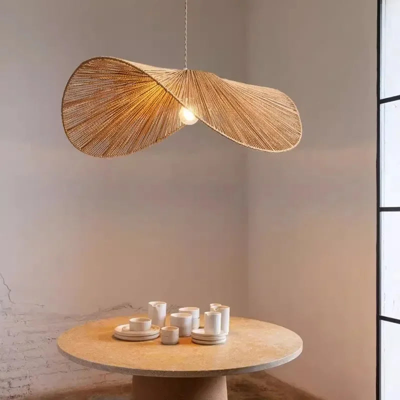 DecorBites™ Handmade Rattan LED Pendant Lights for Stylish Home Decor