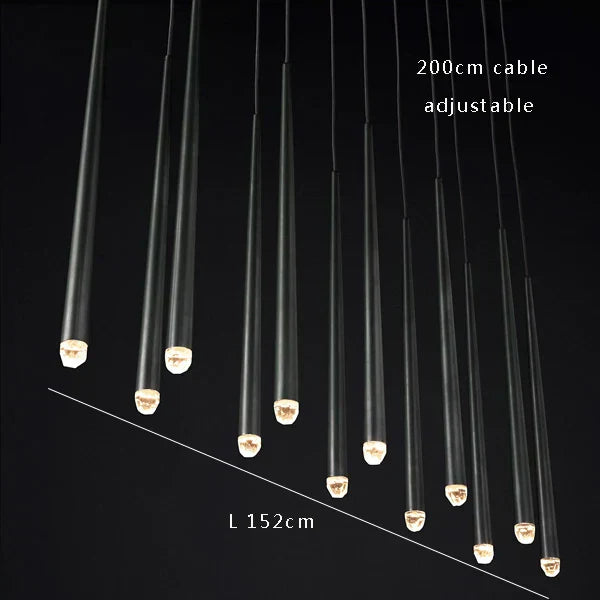 DecorBites™ Crystal Water Drop Ceiling Chandelier for Classic Living Room Decor