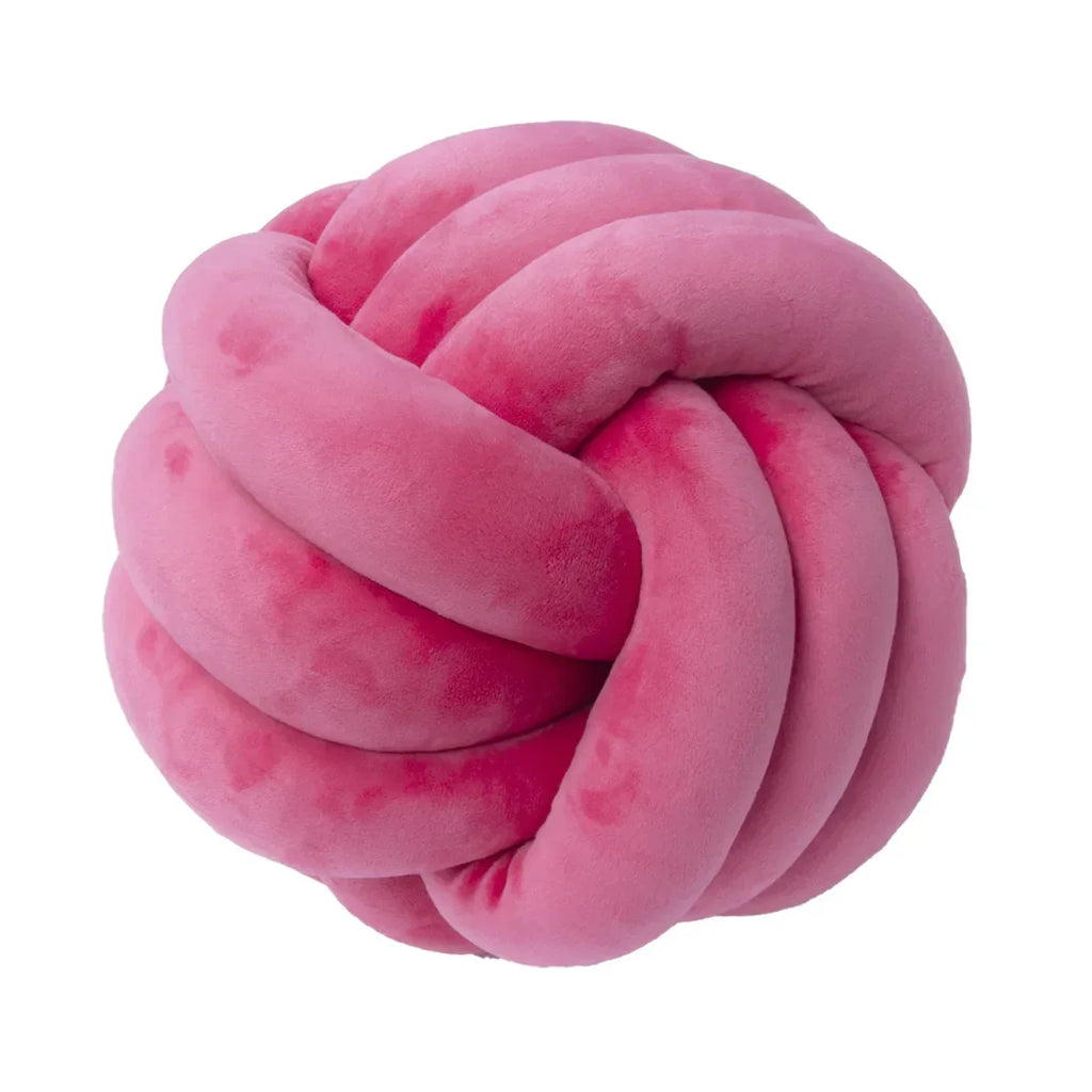 DecorBites™ Knot Ball Short Plush Throw Pillow for Home Décor and Comfort