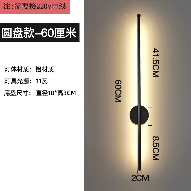 DecorBites™ Linear LED Tube Wall Sconce for Home Decor