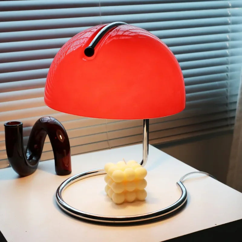 DecorBites™ Glass Table Lamp: Nordic Minimalist Retro Light for Bedroom, Restaurant, or Bar