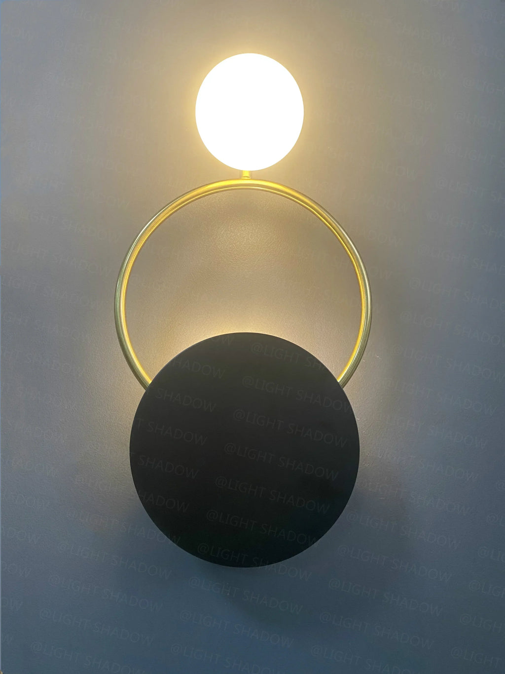 DecorBites™ Glass Ball G4 Round Ring Wall Lamp - Nordic Sconces for Modern Indoor Lighting