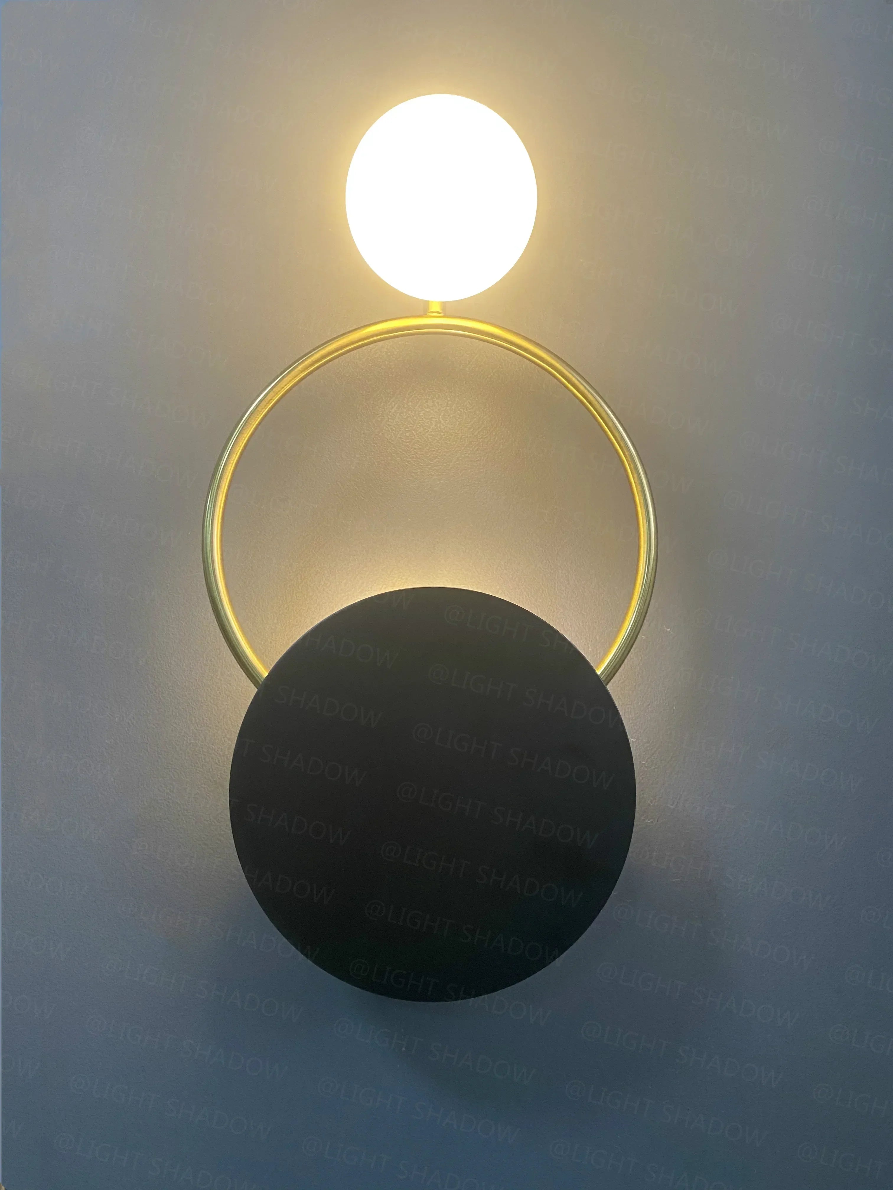 DecorBites™ Glass Ball G4 Round Ring Wall Lamp - Nordic Sconces for Modern Indoor Lighting