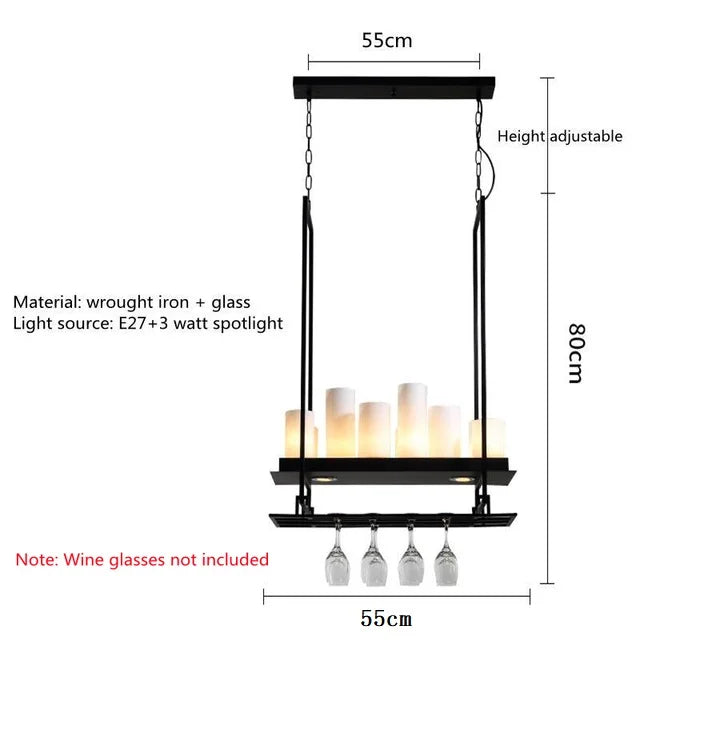 DecorBites™ Glass LED Chandelier - Stylish Lighting for Home Decor & Dining Room