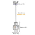 DecorBites™ Crystal Glass Ceiling Chandelier for Bright Home Hotel Decor