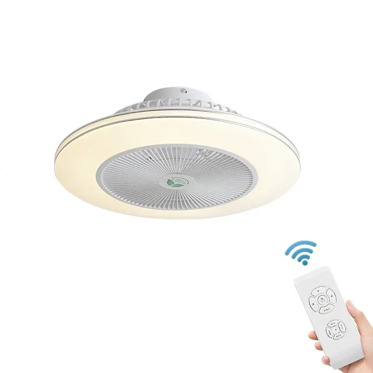 DecorBites™ Invisible Blade LED Ceiling Fan Light, Modern Decor for Living Room & Bedroom.
