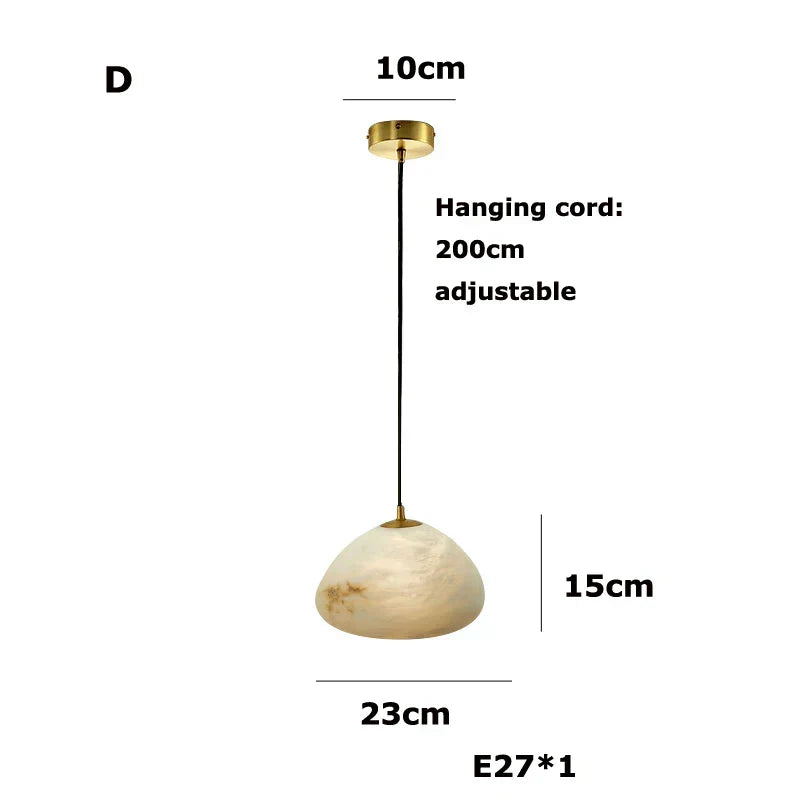 DecorBites™ Geometry Marble LED Chandelier for Living Room Kitchen Island