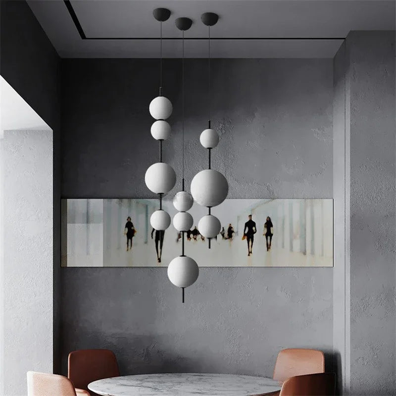 DecorBites™ Gourd Pendant Light: Modern Glass Decor for Restaurant, Bedroom, Kitchen, Dining Room