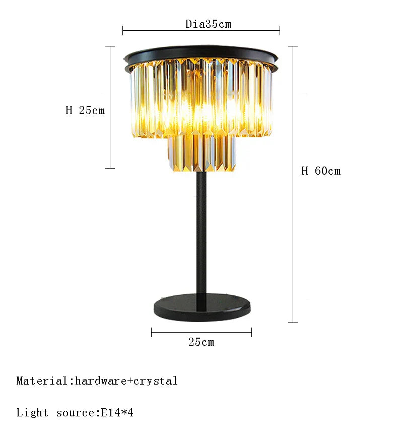 DecorBites™ Gray Crystal Black Standing Light - Modern Luxury Classic Living Room Decor
